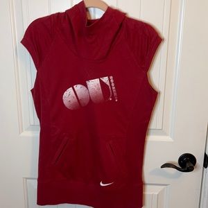 Nike OU cowl neck cap sleeve pullover